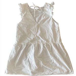 Maeve Elegant White Ruffle Top